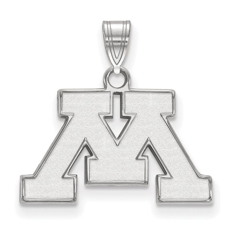 Sterling Silver U. Of Minnesota Small Initial M Pendant